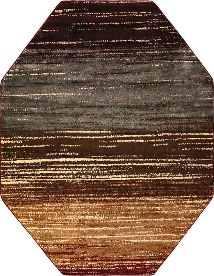 Detail image of 6' x 6' Coffee Shop Octagon Rug