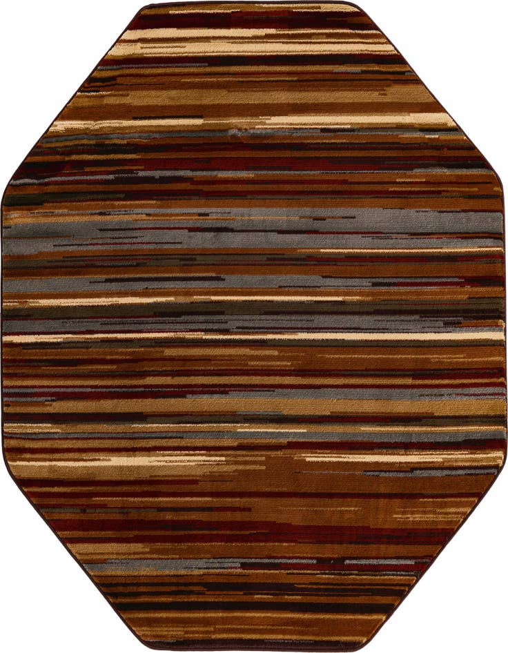 Detail image of 6' x 6' Coffee Shop Octagon Rug