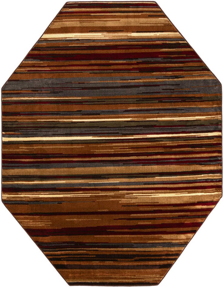 Detail image of 7' 10 x 7' 10 Coffee Shop Octagon Rug