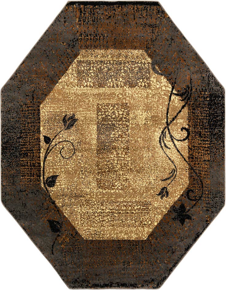 Detail image of 7' 10 x 7' 10 Coffee Shop Octagon Rug