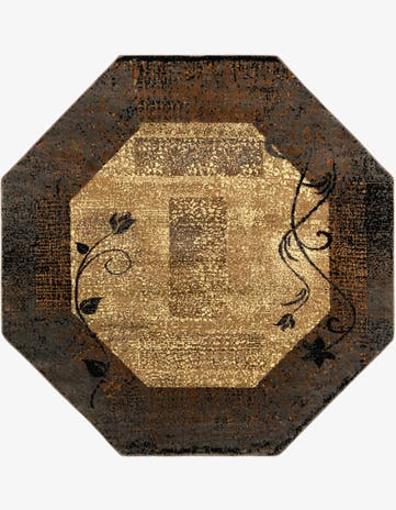 7' 10 x 7' 10 Coffee Shop Octagon Rug