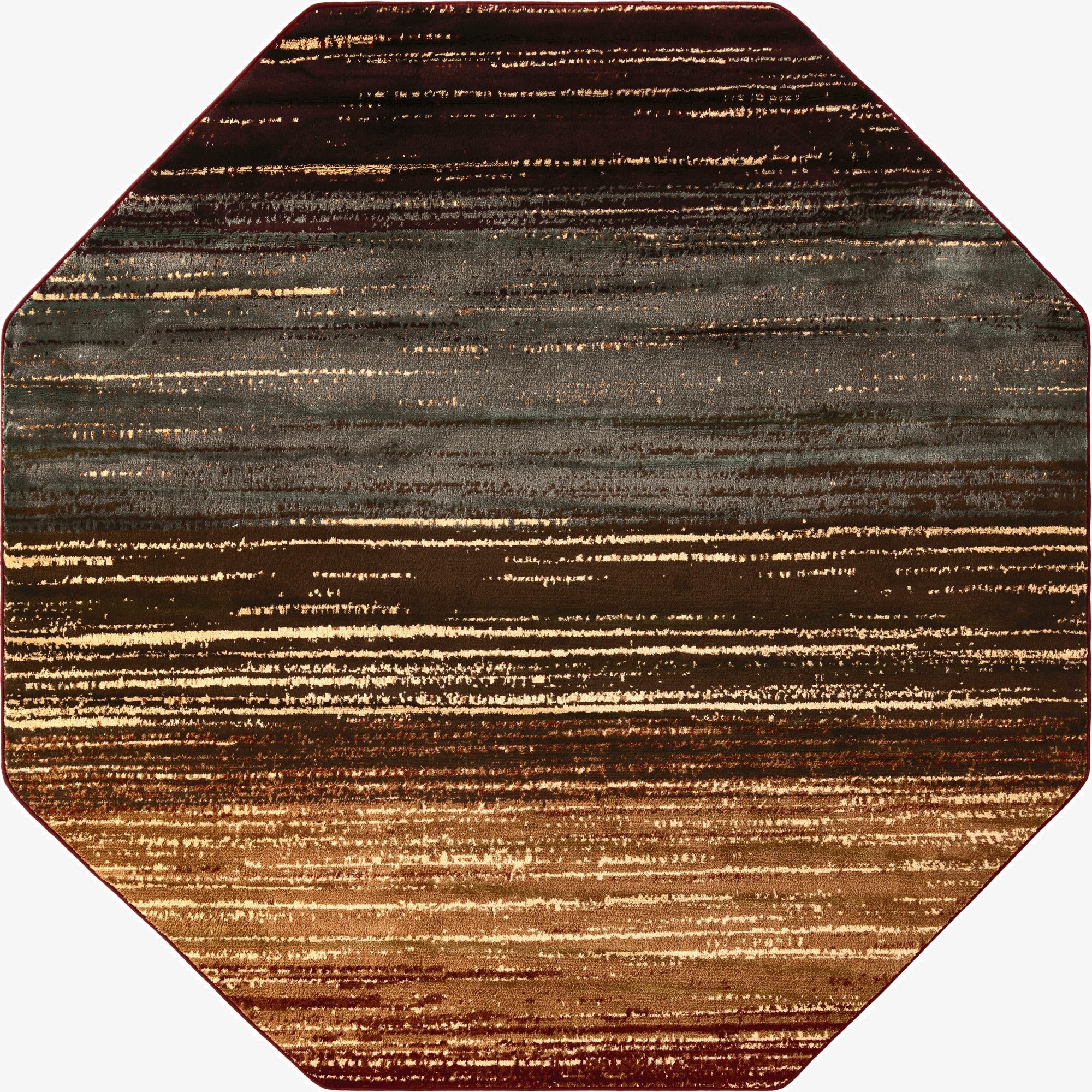 7' x 7' Coffee Shop Octagon Rug