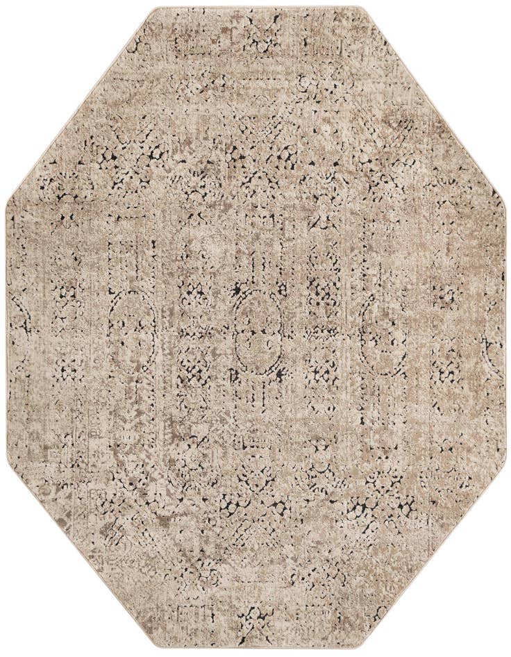 Detail image of 5' 3 x 5' 3 Eliza Octagon Rug