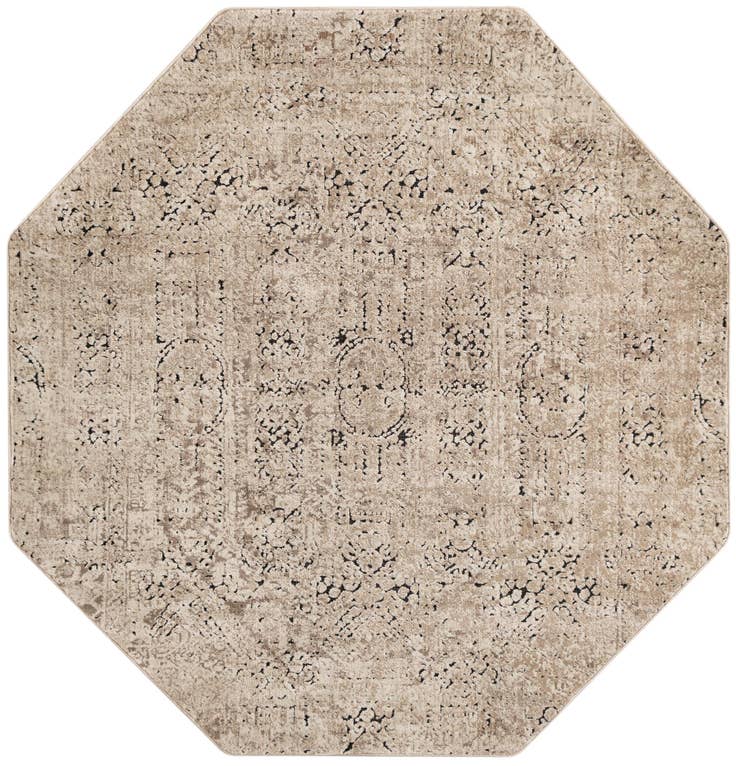 Detail image of 5' 3 x 5' 3 Eliza Octagon Rug