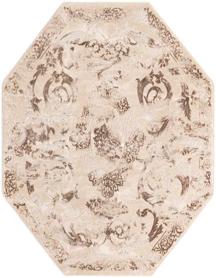 Detail image of 5' 3 x 5' 3 Finsbury Octagon Rug