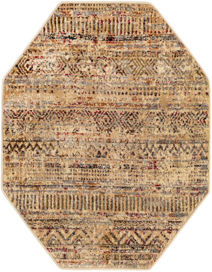 Detail image of 3' x 3' Saturn Octagon Rug