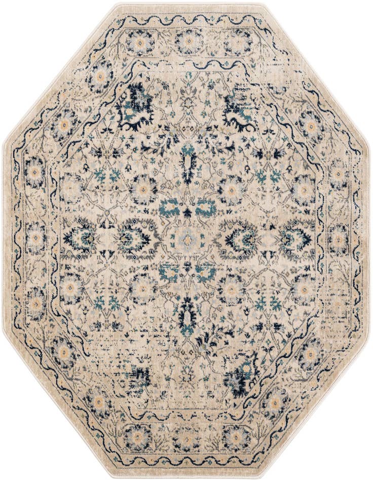 Detail image of 5' 3 x 5' 3 Stockholm Octagon Rug