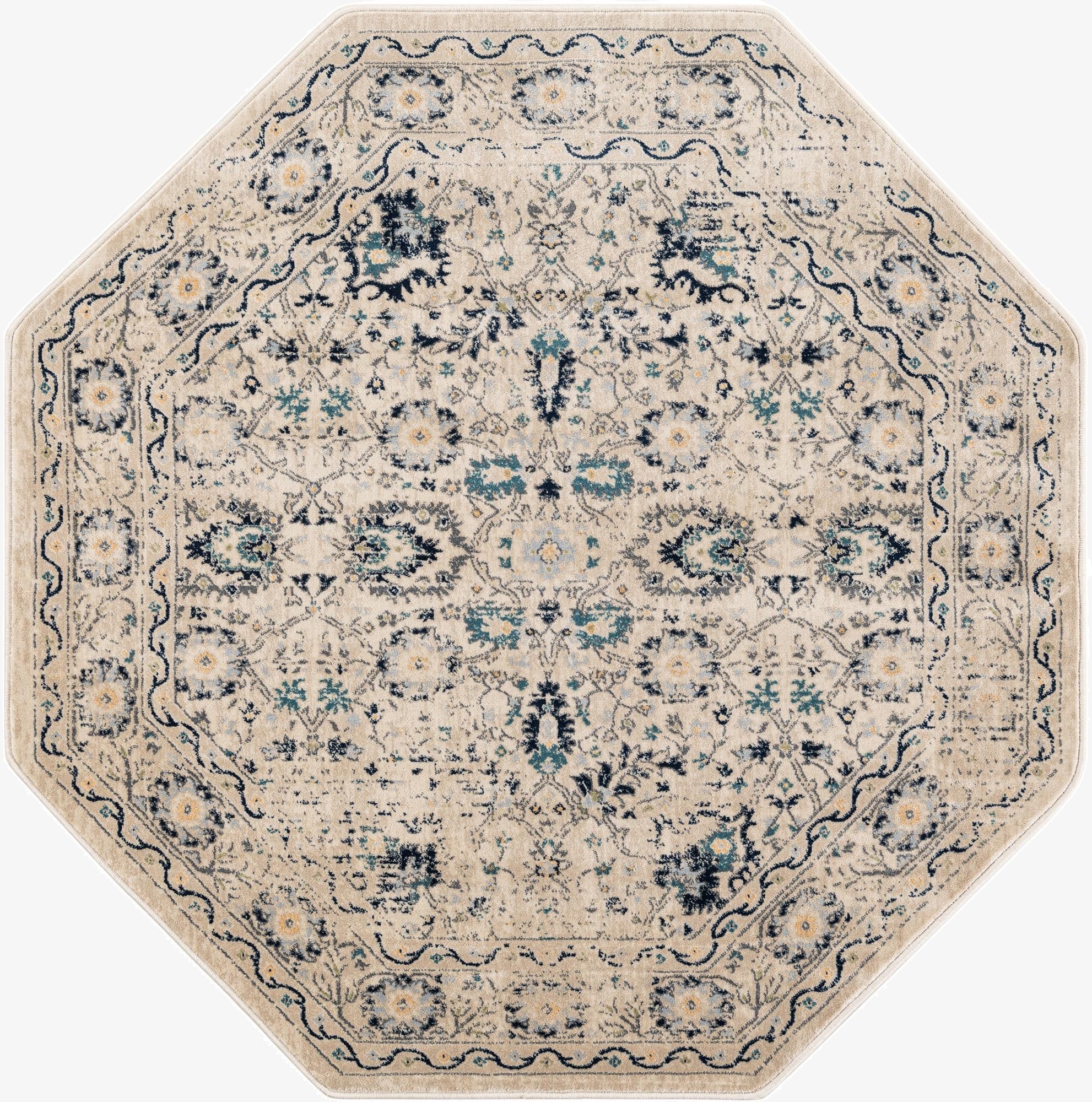 5' 3 x 5' 3 Stockholm Octagon Rug