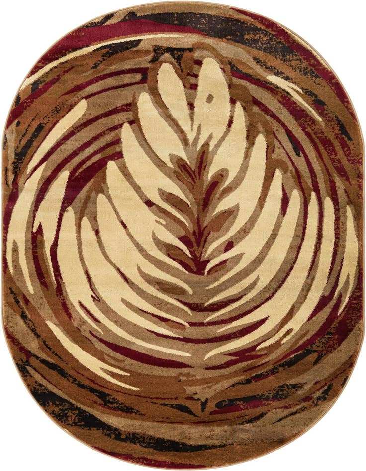 Detail image of 5' 3 x 8' Cafe Oval Rug