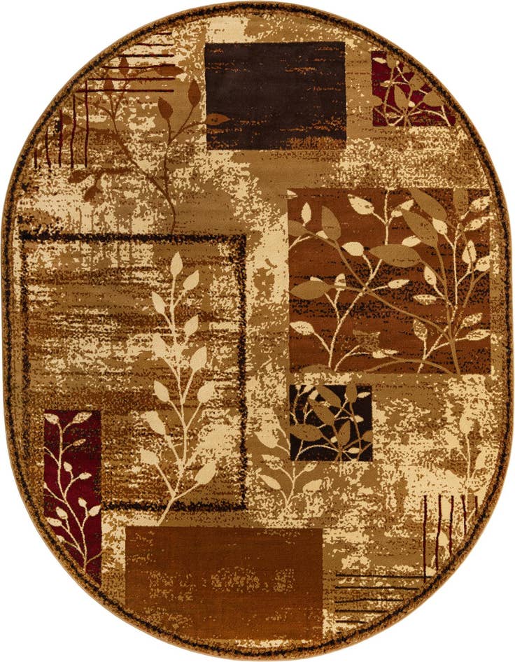 Detail image of 5' 3 x 8' Cafe Oval Rug
