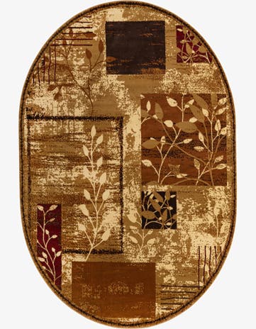 5' 3 x 8' Cafe Oval Rug