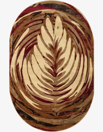 5' 3 x 8' Cafe Oval Rug