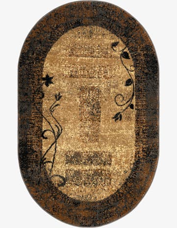 3' 1 x 5' 3 Cafe Oval Rug