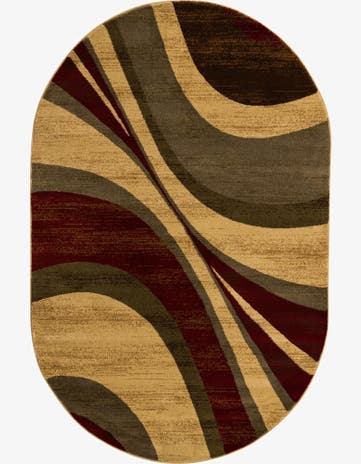 5' 3 x 8' Cafe Oval Rug