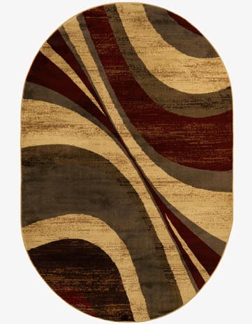 6' 1 x 9' Cafe Oval Rug