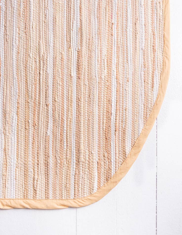 Detail image of 5' x 8' Chindi Cotton Oval Rug