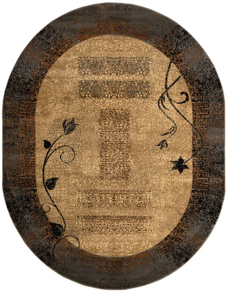Detail image of 7' 10 x 10' Coffee Shop Oval Rug