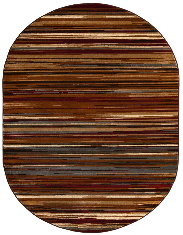 Detail image of 5' 3 x 8' Coffee Shop Oval Rug