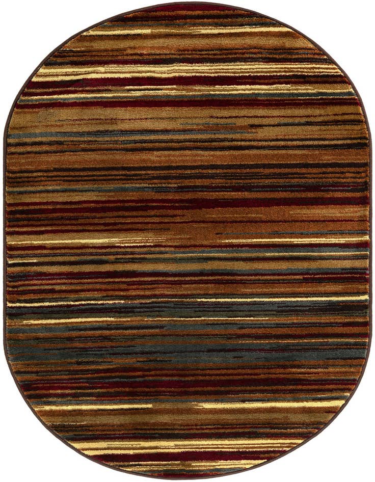 Detail image of 3' 1 x 5' 3 Coffee Shop Oval Rug