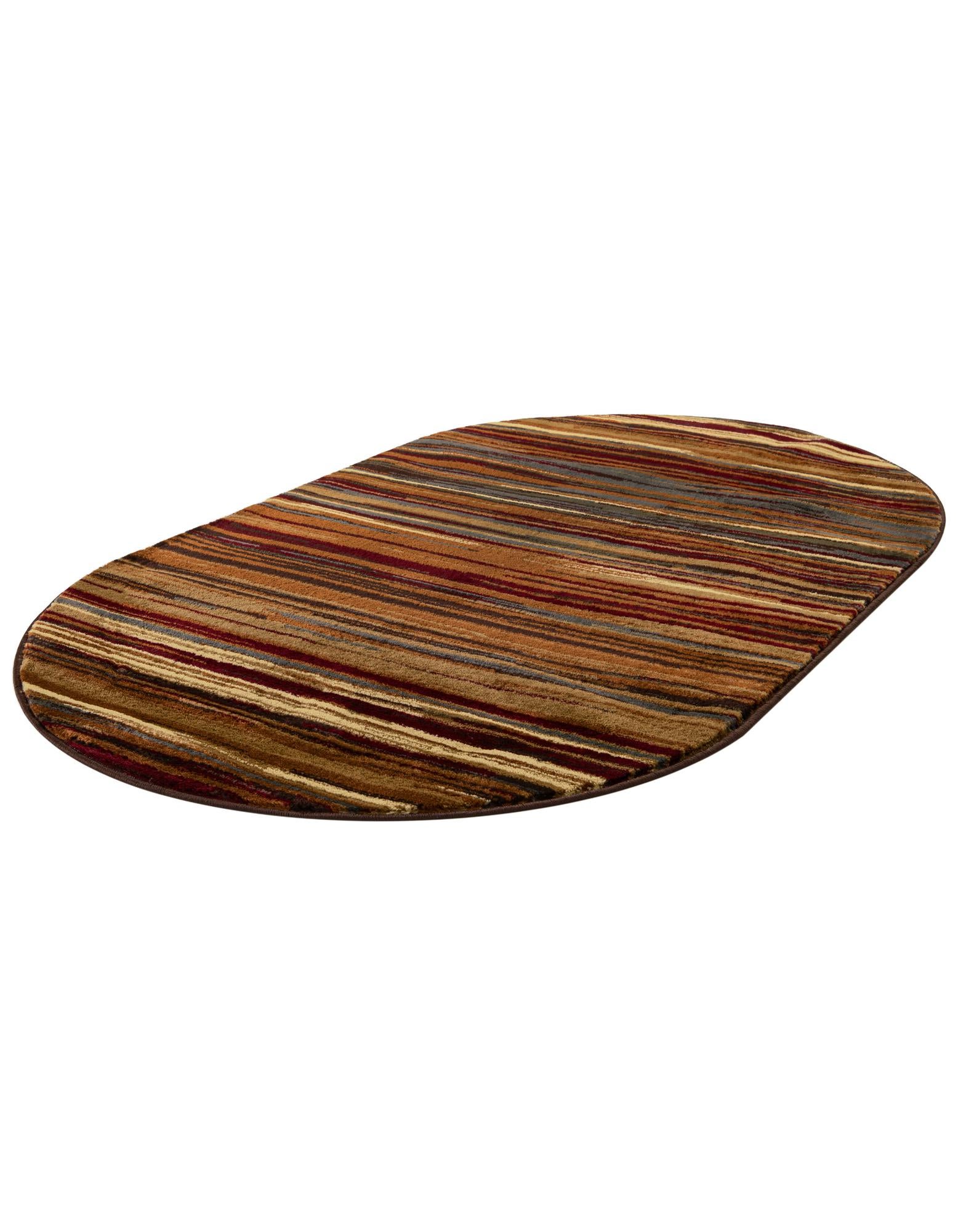 3' 1 x 5' 3 Coffee Shop Oval Rug