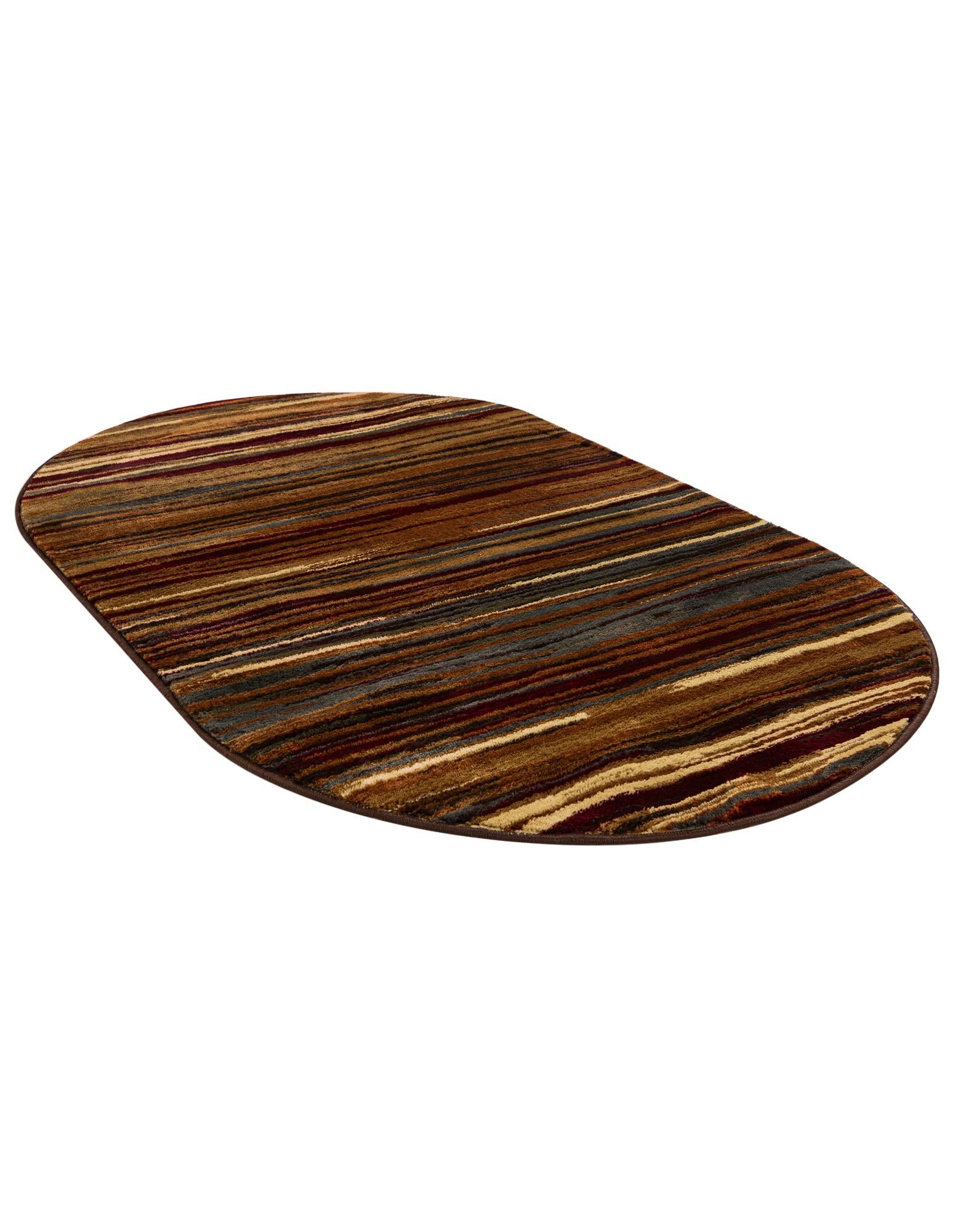 3' 1 x 5' 3 Coffee Shop Oval Rug