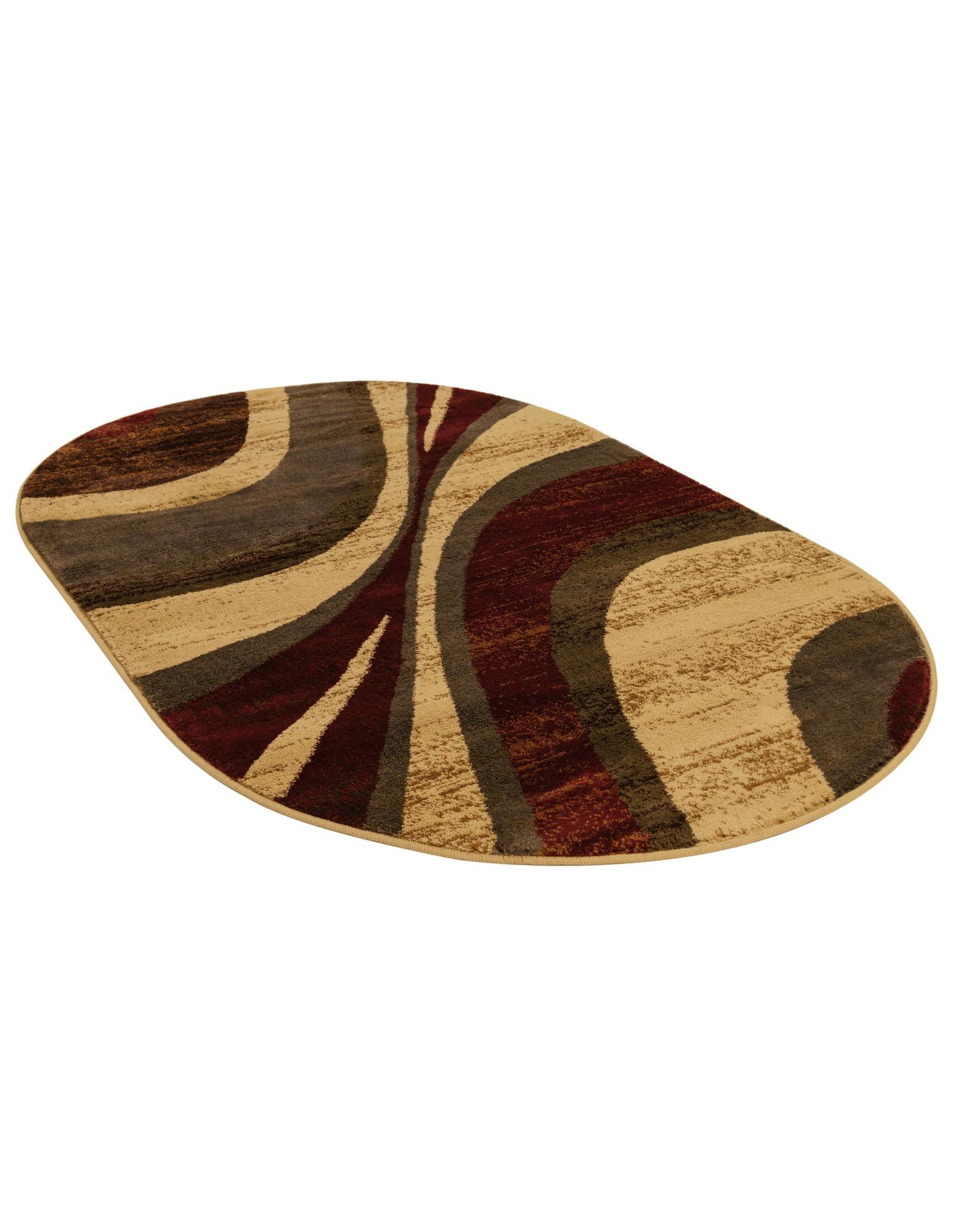3' 1 x 5' 3 Coffee Shop Oval Rug