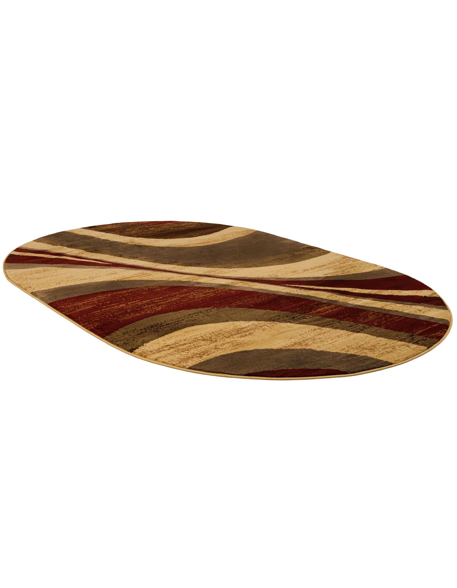 6' 1 x 9' Coffee Shop Oval Rug