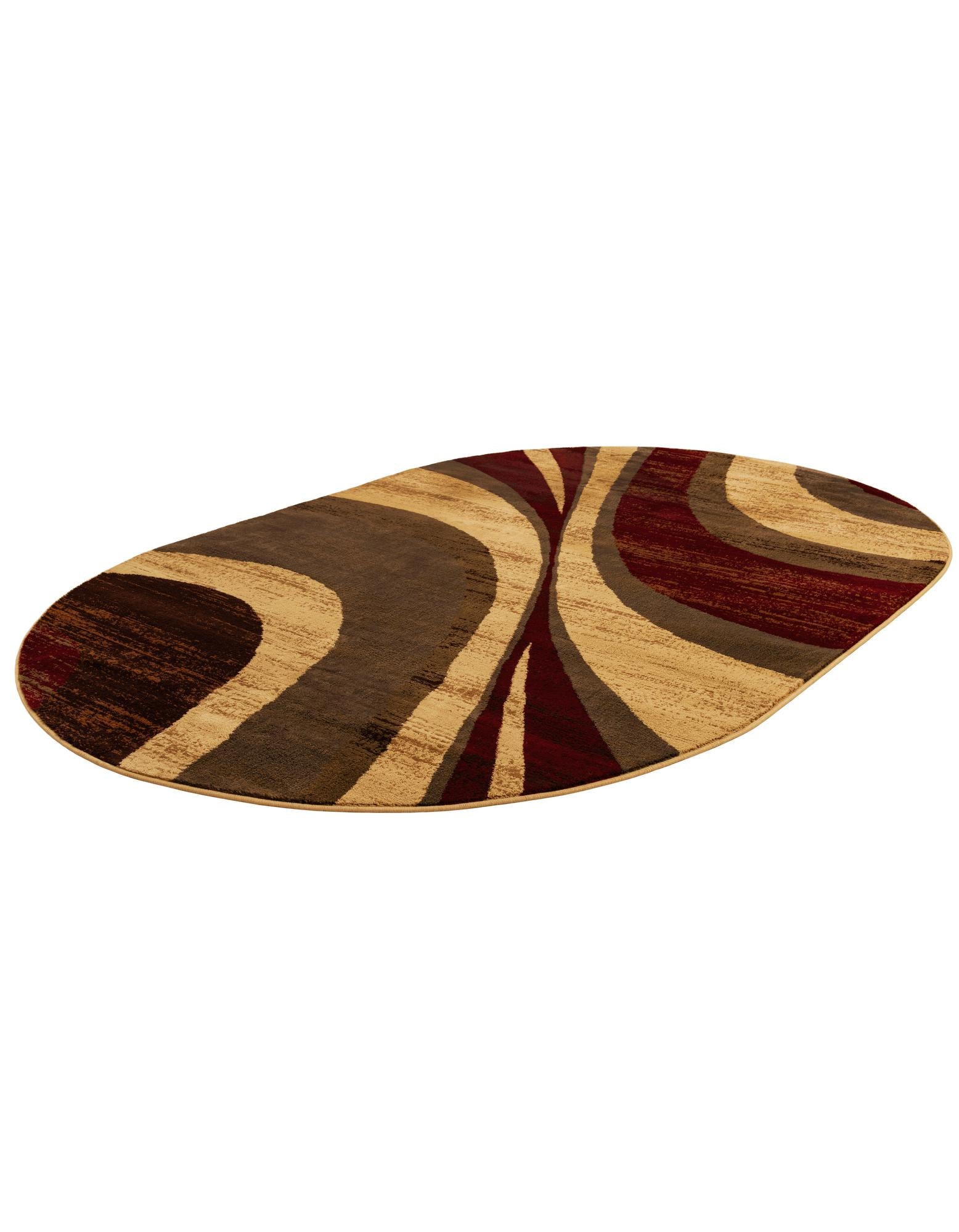 6' 1 x 9' Coffee Shop Oval Rug