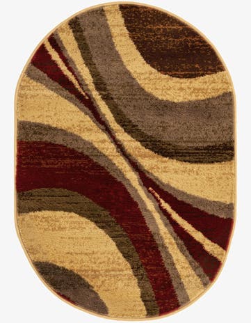 2' x 3' Coffee Shop Oval Rug