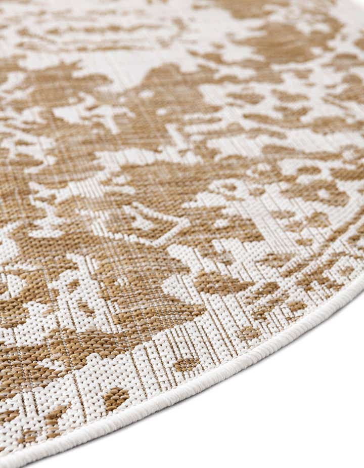 5' 3 x 8' Easy-Clean Jill Zarin Dubai Indoor / Outdoor Oval Rug