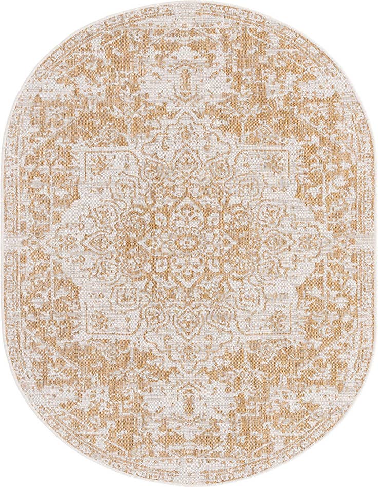Detail image of 5' 3 x 8' Easy-Clean Jill Zarin Dubai Indoor / Outdoor Oval Rug