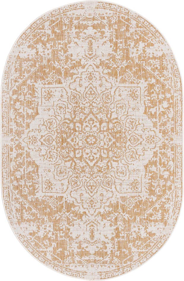 Detail image of 5' 3 x 8' Easy-Clean Jill Zarin Dubai Indoor / Outdoor Oval Rug