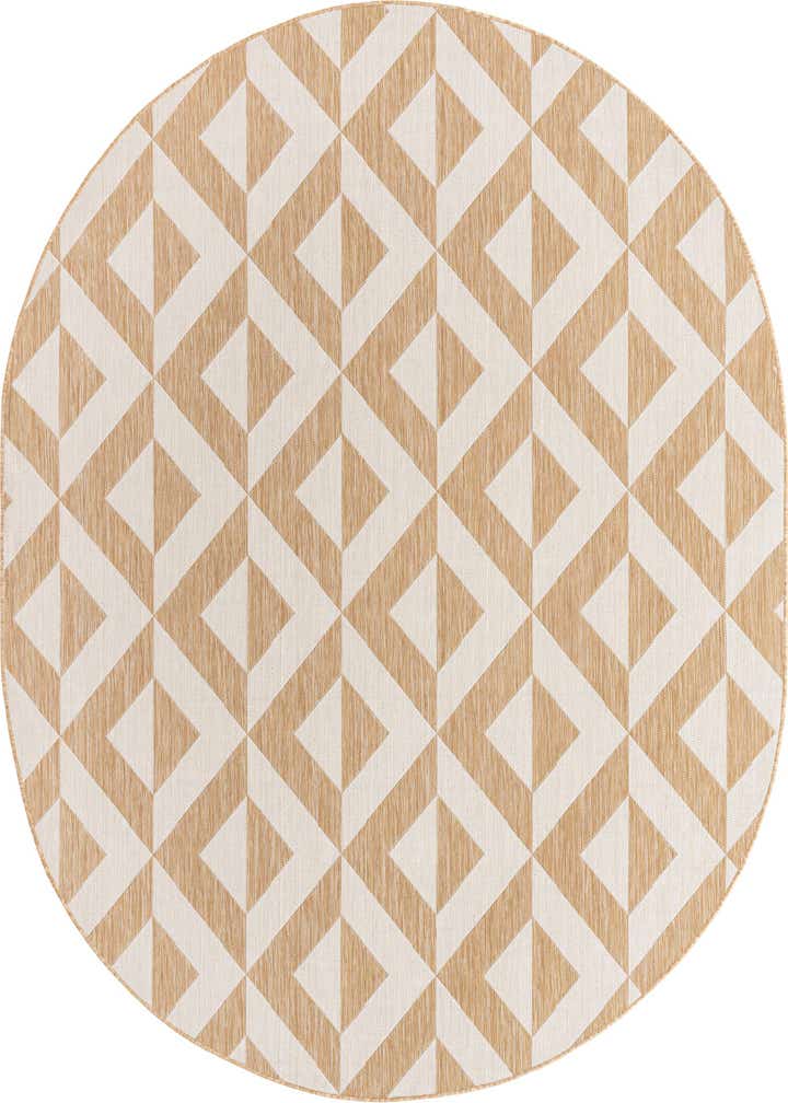 7' 10 x 10' Easy-Clean Jill Zarin Napa Indoor / Outdoor Oval Rug