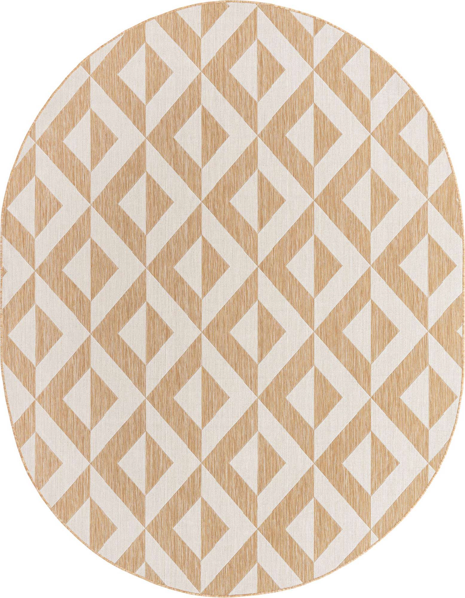 7' 10 x 10' Easy-Clean Jill Zarin Napa Indoor / Outdoor Oval Rug