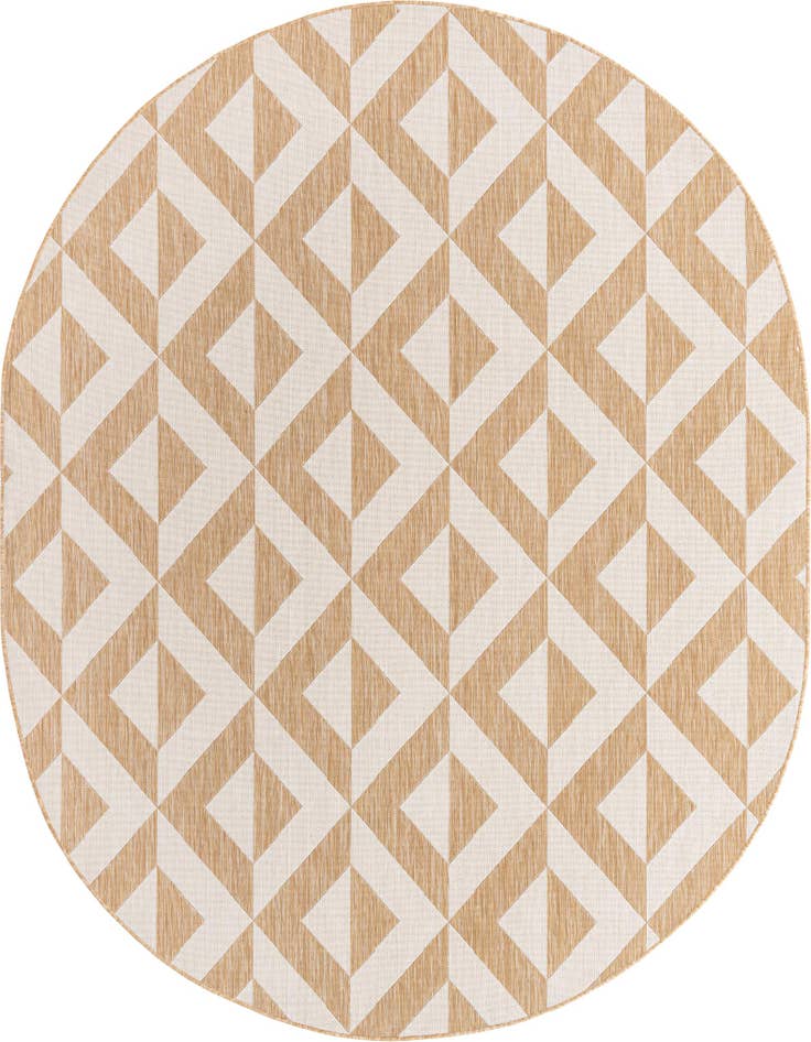 Detail image of 7' 10 x 10' Easy-Clean Jill Zarin Napa Indoor / Outdoor Oval Rug