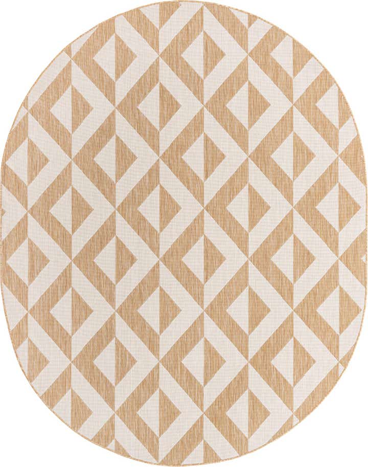 7' 10 x 10' Easy-Clean Jill Zarin Napa Indoor / Outdoor Oval Rug