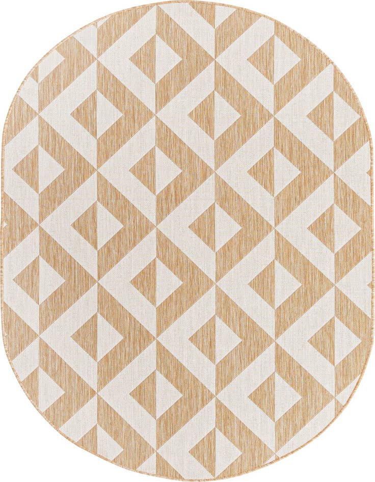 Detail image of 5' 3 x 8' Easy-Clean Jill Zarin Napa Indoor / Outdoor Oval Rug