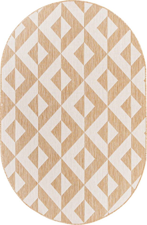 Detail image of 5' 3 x 8' Easy-Clean Jill Zarin Napa Indoor / Outdoor Oval Rug