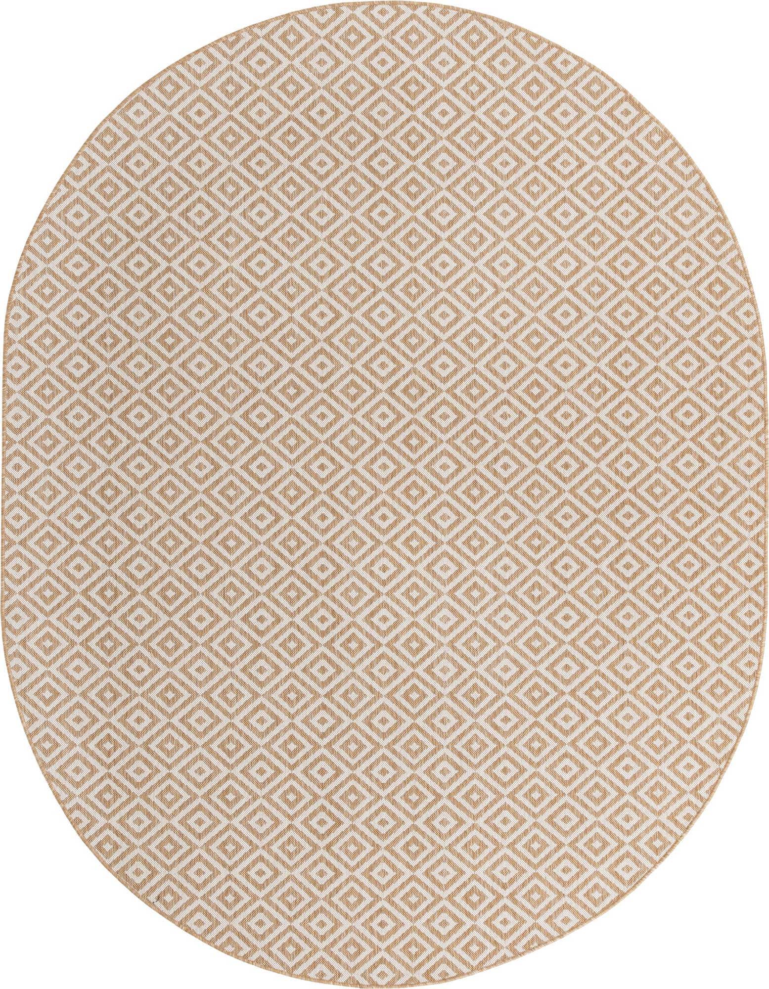 7' 10 x 10' Easy-Clean Jill Zarin Costa Rica Indoor / Outdoor Oval Rug