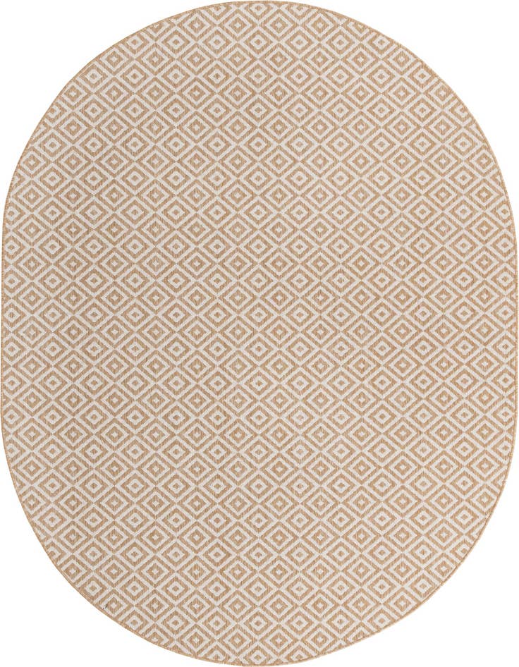 Detail image of 7' 10 x 10' Easy-Clean Jill Zarin Costa Rica Indoor / Outdoor Oval Rug