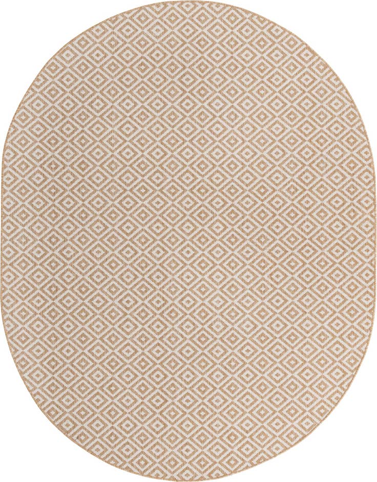 Detail image of 7' 10 x 10' Easy-Clean Jill Zarin Costa Rica Indoor / Outdoor Oval Rug