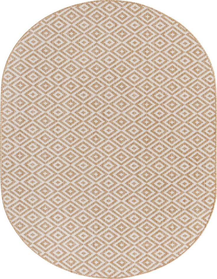 Detail image of 5' 3 x 8' Easy-Clean Jill Zarin Costa Rica Indoor / Outdoor Oval Rug