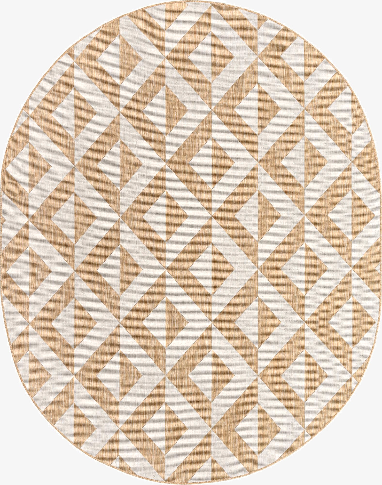 7' 10 x 10'  Washable Jill Zarin Napa Indoor / Outdoor Oval Rug