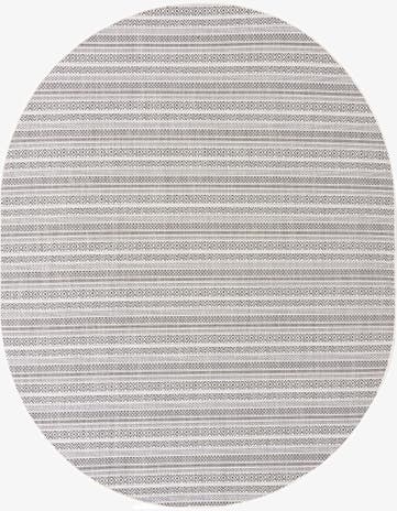 7' 10 x 10' Easy-Clean Ribbon Indoor / Outdoor Oval Rug