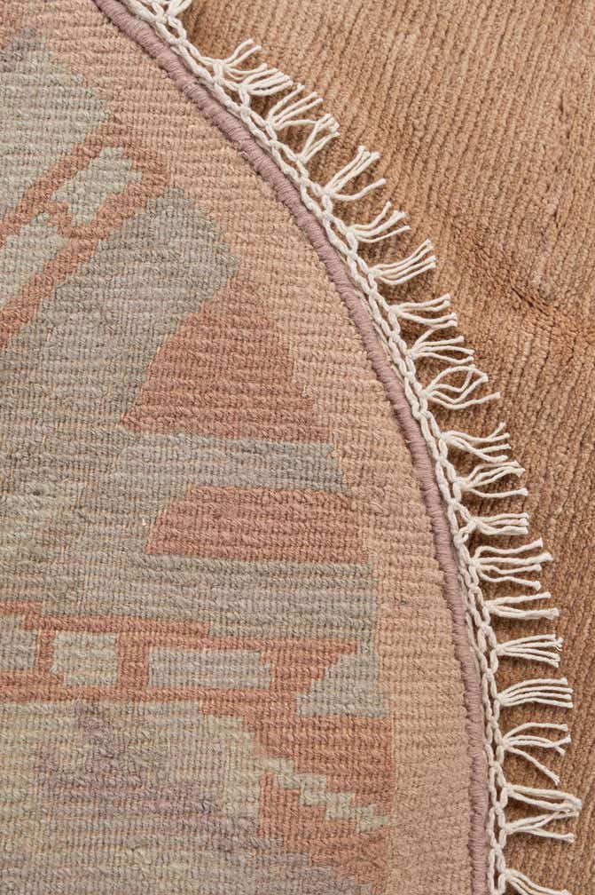 4' 1 x 6' Hand Knotted Tibet Wool Oval Rug