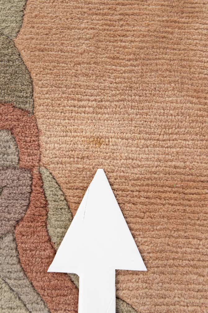 4' 1 x 6' Hand Knotted Tibet Wool Oval Rug