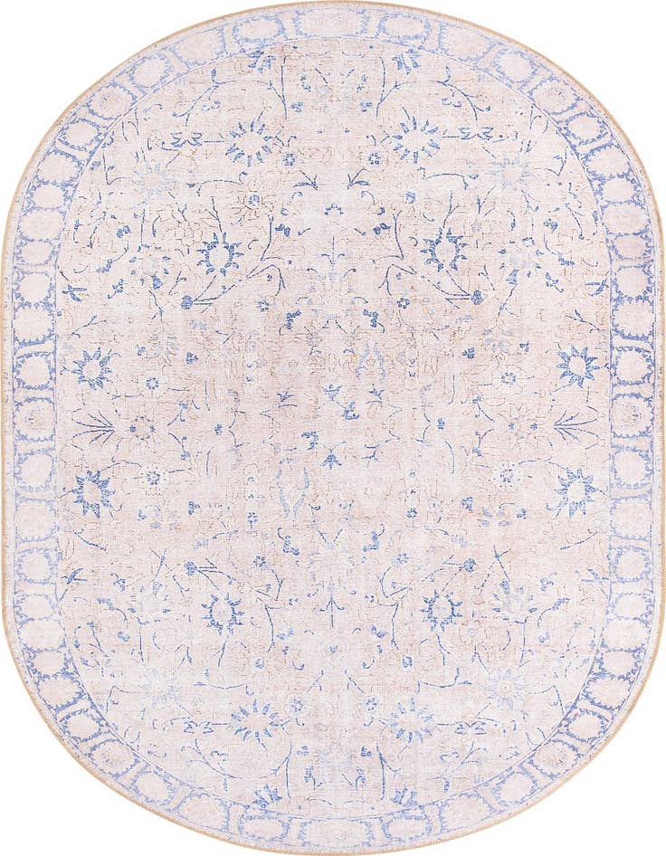 Detail image of 5' x 8' Washable Timeless Oval Rug