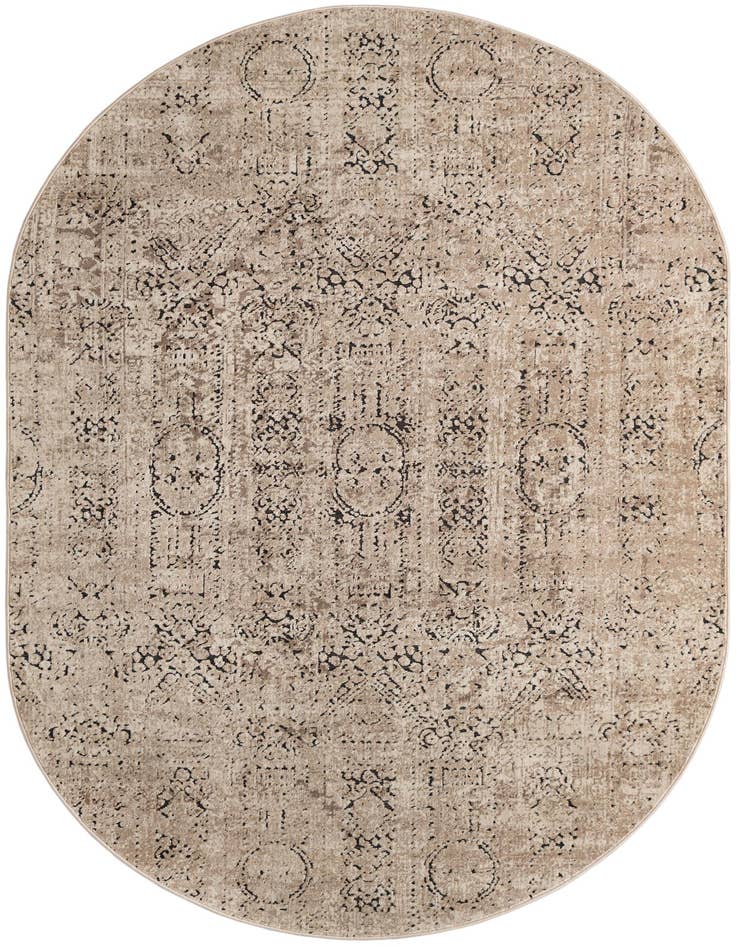 Detail image of 5' 3 x 8' Villa Oval Rug