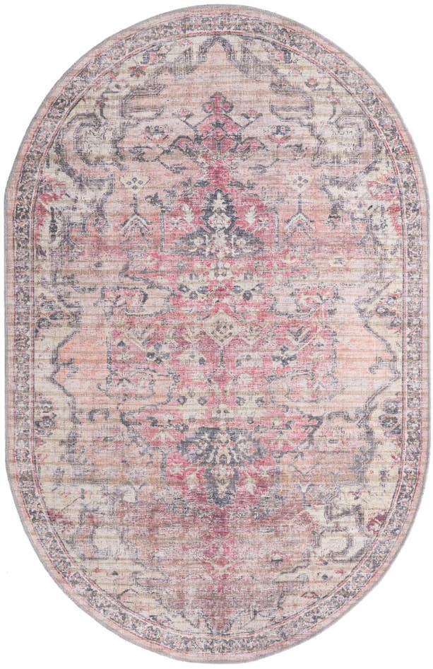Detail image of 5' 3 x 8' Washable Nostalgia Oval Rug