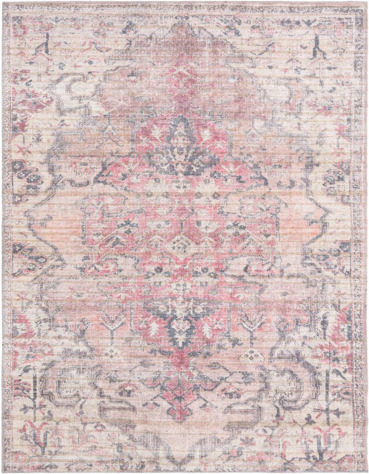 Detail image of 5' 3 x 8' Washable Nostalgia Rug